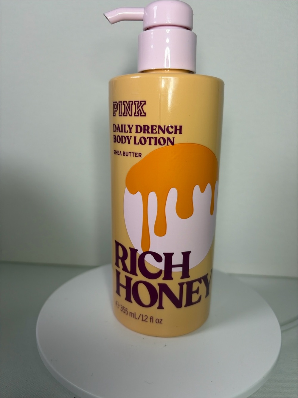 PINK Victoria's Secret Rich Honey Daily Drench Body Lotion - Yellow & Pink